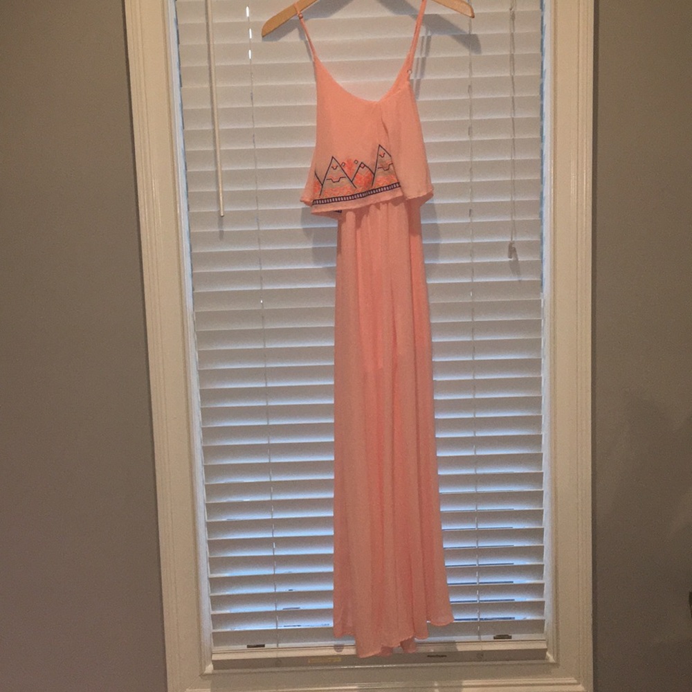 Pink maxi dress